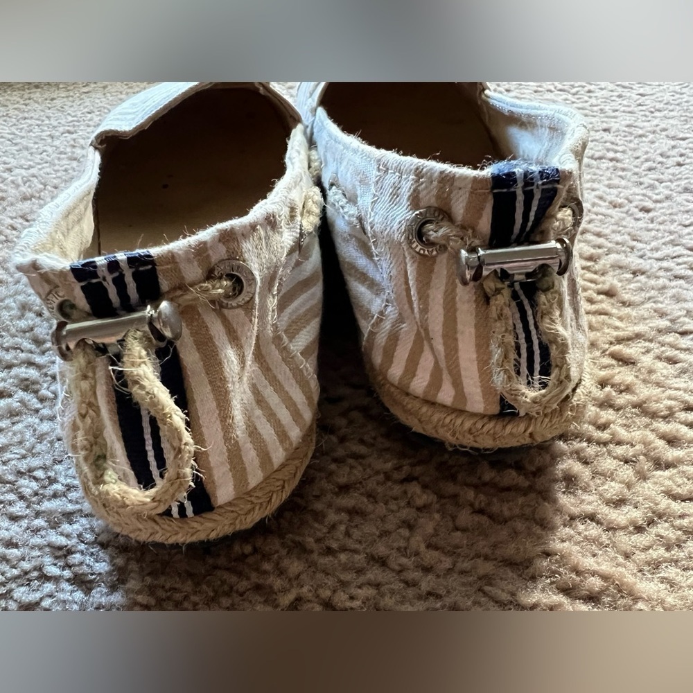 Nautica Rudder Slip On Espadrille Canvass Shoes size 10 - Picture 2 of 7